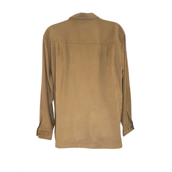 O'Kief & O'Kief Men's Brown Long Sleeve Relaxed Fit Button-up Overshirt XL - Picture 2 of 7